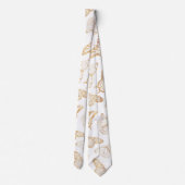 金ゴールドエレガントグリッター ネクタイ (裏面)