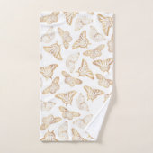 金ゴールドエレガントグリッター バスタオルセット (ハンドタオル)