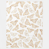 金ゴールドエレガントグリッター フリースブランケット (正面)