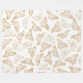 金ゴールドエレガントグリッター フリースブランケット (正面(横))