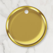 金ゴールドエレガントコインラグジュア結婚リーの感謝 フェイバータグ (裏面)