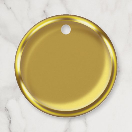 金ゴールドエレガントコインラグジュア結婚リーの感謝 フェイバータグ (裏面)