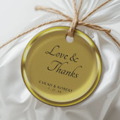 金ゴールドエレガントコインラグジュア結婚リーの感謝 フェイバータグ