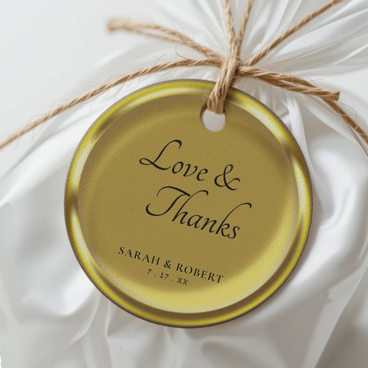 金ゴールドエレガントコインラグジュア結婚リーの感謝 フェイバータグ