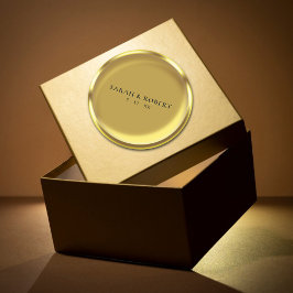 金ゴールドエレガントコインラグジュア結婚リー ラウンドシール