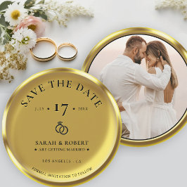 金ゴールドエレガントコイ結婚ン セーブザデート