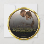 金ゴールドエレガントコイ結婚ン 案内状 (裏面)