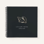 金ゴールドエレガントコンチシェル ノートブック (正面)