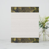 金ゴールドエレガントゴシック様式のナイトライン付きレシピページ挿入 (スタンド正面)