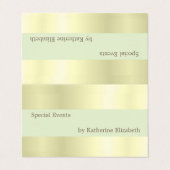 金ゴールドエレガントサテンルックミニマルプロフェッショナル 名刺 (外部フラット)