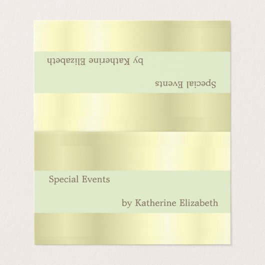 金ゴールドエレガントサテンルックミニマルプロフェッショナル 名刺 (外部フラット)