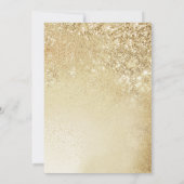 金ゴールドエレガントサプライズ30歳の誕生日 招待状 (裏面)