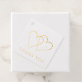 金ゴールドエレガントサンキューフォイルメッセージカード フェイバータグ (箱)