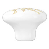 金ゴールドエレガントサンマンダラデザイン セラミックノブ (側面)