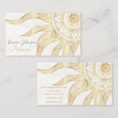 金ゴールドエレガントサンマンダラデザイン 名刺 (正面/裏面)