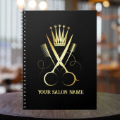 金ゴールドエレガントシザーとブラックアポイントメントサロン ノートブック