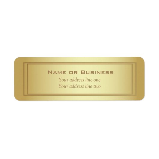 金ゴールドエレガントシャイン ラベル (正面)