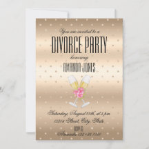 金ゴールドエレガントシャンパン離婚パーティー