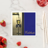 金ゴールドエレガントシャンパン スタンダードカクテルナプキン (インサイチュ)