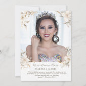 金ゴールドエレガントシルバーホワイト花模様キンセアニラ 招待状 (裏面)