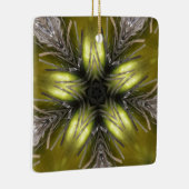 金ゴールドエレガントシルバー万華鏡のように千変万化するパターンクリスマススター セラミックオーナメント (右)