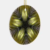 金ゴールドエレガントシルバー万華鏡のように千変万化するパターンクリスマススター セラミックオーナメント (右)