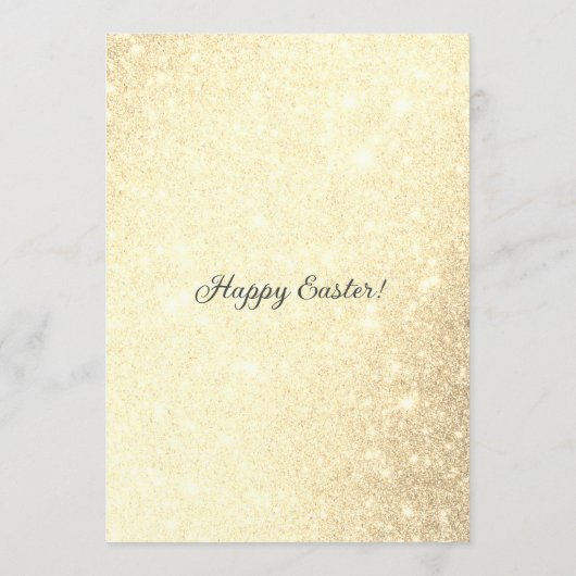 金ゴールドエレガントシンプルイースターエッグブランチ メニュー (裏面)