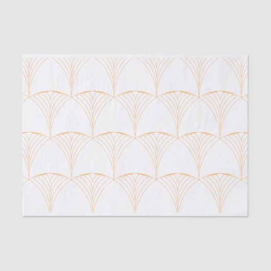 金ゴールドエレガントシンプル贅沢伝統的柄 薄葉紙 (正面)