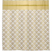 金ゴールドエレガントシーシェルシャワーカーテン シャワーカーテン (正面)