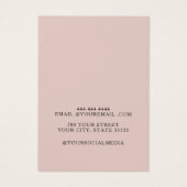 金ゴールドエレガントジュエリーイヤリング表示カード (裏面)