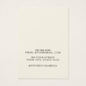 金ゴールドエレガントジュエリーイヤリング表示カード (裏面)