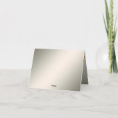 金ゴールドエレガントジュエル花サンキューカード サンキューカード (裏面)