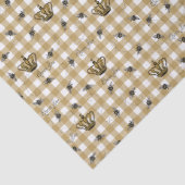 金ゴールドエレガントジンガ王室のムクイーンビーパターン 薄葉紙 (詳細)