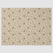 金ゴールドエレガントジンガ王室のムクイーンビーパターン 薄葉紙 (正面)