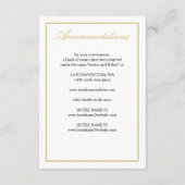 金ゴールドエレガントスクリプトエンクロージャカードの垂直 エンクロージャーカード (裏面)