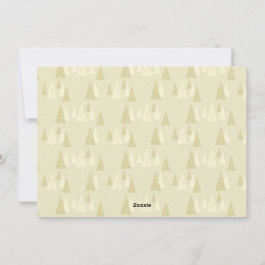 金ゴールドエレガントスクリプトメリークリスマスフォトカード シーズンカード (裏面)