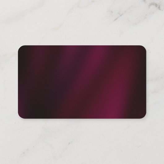 金ゴールドエレガントスクリプト名文字丸いコーナーラックス 名刺 (裏面)