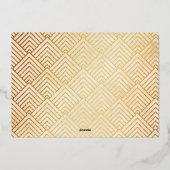 金ゴールドエレガントスクリプト心地よいの喜びの良い知り 箔シーズンカード (裏面)