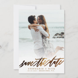 金ゴールドエレガントスクリプト招待状 招待状