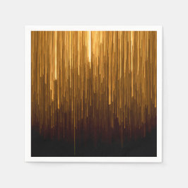 金ゴールドエレガントスターバスト紙ナプキン スタンダードカクテルナプキン