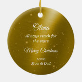 金ゴールドエレガントスターライトダンサー セラミックオーナメント (裏面)