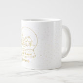 金ゴールドエレガントスノードームクリスマスマグ ジャンボコーヒーマグカップ (正面右)