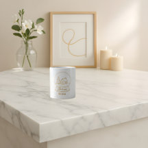 金ゴールドエレガントスノードームクリスマスマグ