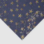 金ゴールドエレガントスノーフレークのクリスマストゥインクルスターレッド 薄葉紙 (詳細)