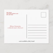 金ゴールドエレガントスノーフレークスホリデー写真 ポストカード (裏面)