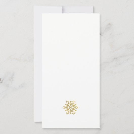 金ゴールドエレガントスノーフレーク・サークル写真追悼碑 サンキューカード (裏面)