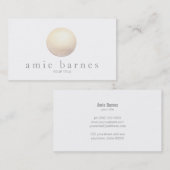 金ゴールドエレガントスフィアのミニマリスト 名刺 (正面/裏面)