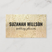 金ゴールドエレガントスプラッシュ付き絵を描バックグラウンド 名刺 (正面)