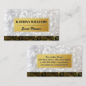 金ゴールドエレガントスペックと《写真》ぼけ味グラマー 名刺 (正面/裏面)