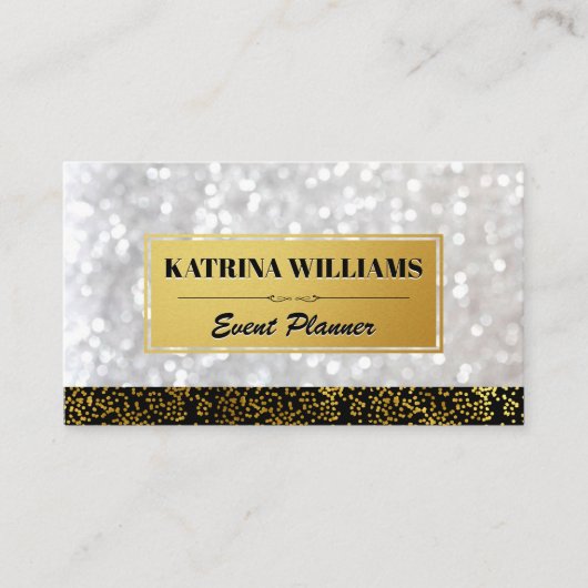 金ゴールドエレガントスペックと《写真》ぼけ味グラマー 名刺 (正面)